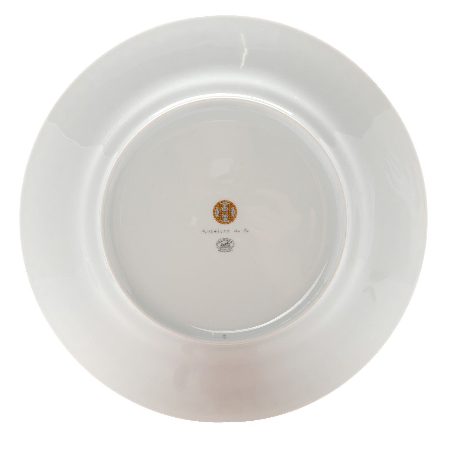 Hermes Porcelain Mosaique Au 24 Gold Dinner Plate Set of 2 4 of 5