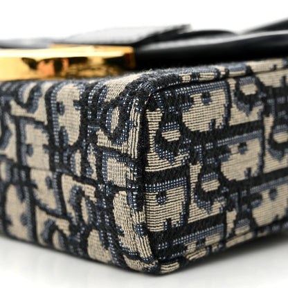 Christian Dior Oblique 30 Montaigne Box Bag Blue 9 of 10