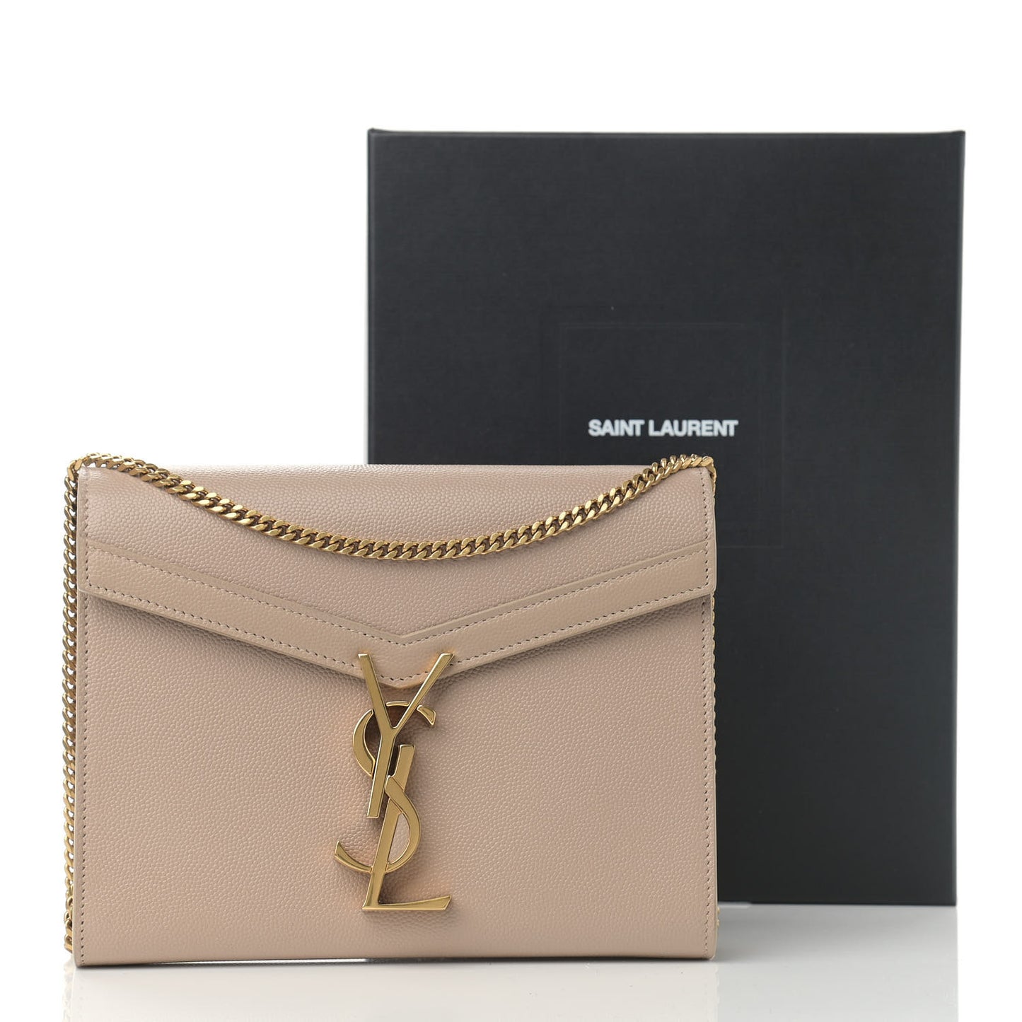 Grain De Poudre Monogram Cassandra Clasp Bag Beige