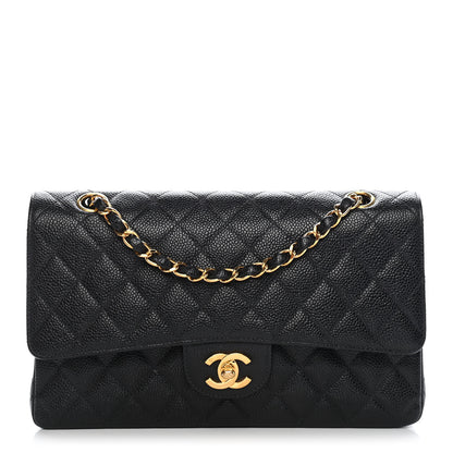 Chanel Caviar Quilted Medium Double Flap Black 1 of 8