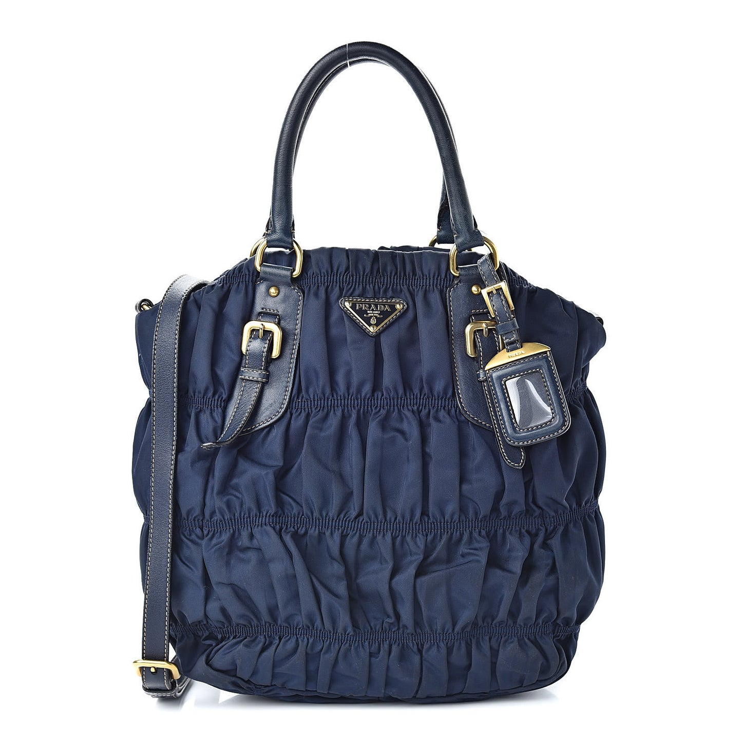 Tessuto Nylon Gaufre Tote Bleuette