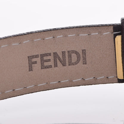 Fendi Stainless Steel Calfskin Diamond Mother of Pearl 29mm Chameleon Quartz Watch Brown 8 of 8