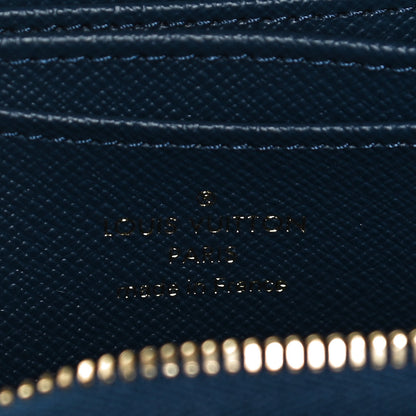 Louis Vuitton Denim Monogram Jacquard Zippy Coin Purse Bleu 5 of 10
