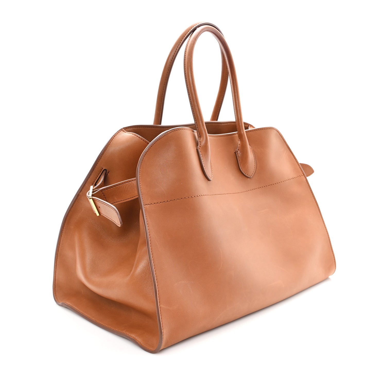 Polished Saddle Calfskin Soft Margaux 15 Cuir