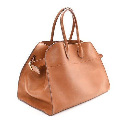 The Row Polished Saddle Calfskin Soft Margaux 15 Cuir 2 of 9