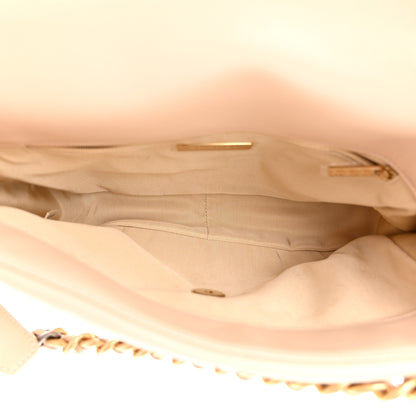 Chanel Lambskin Quilted Large Chanel 19 Flap Beige 5 of 11