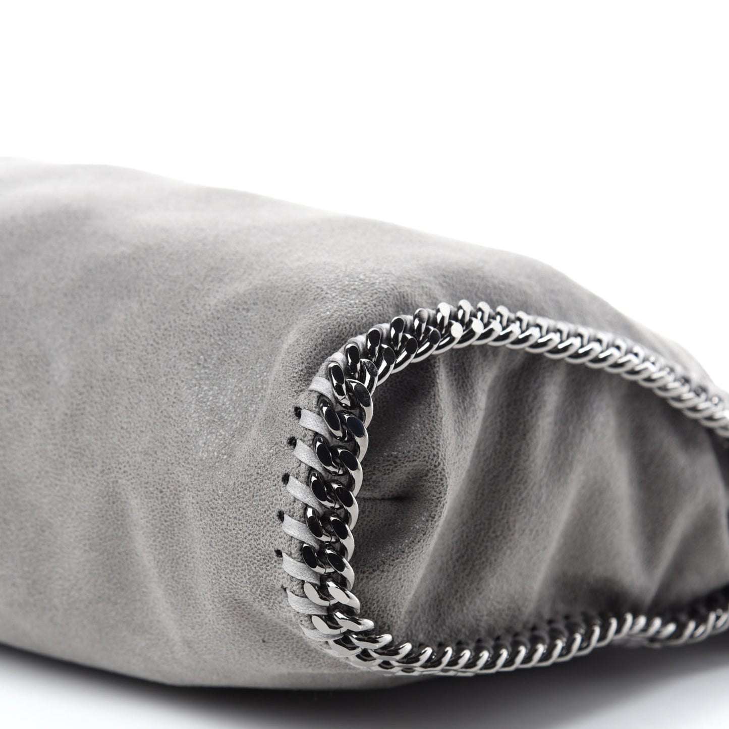 Shaggy Deer Falabella Fold Over Tote Grey