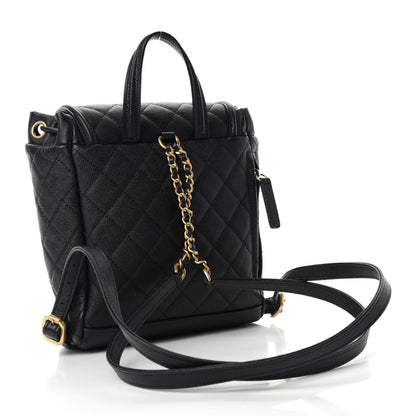 Chanel Caviar Quilted Small Filigree Backpack Black 3 of 10