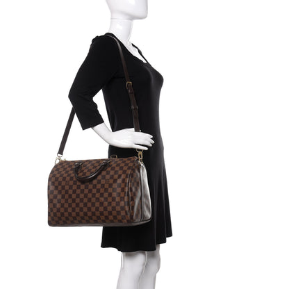 Louis Vuitton Damier Ebene Speedy Bandouliere 35 2 of 13