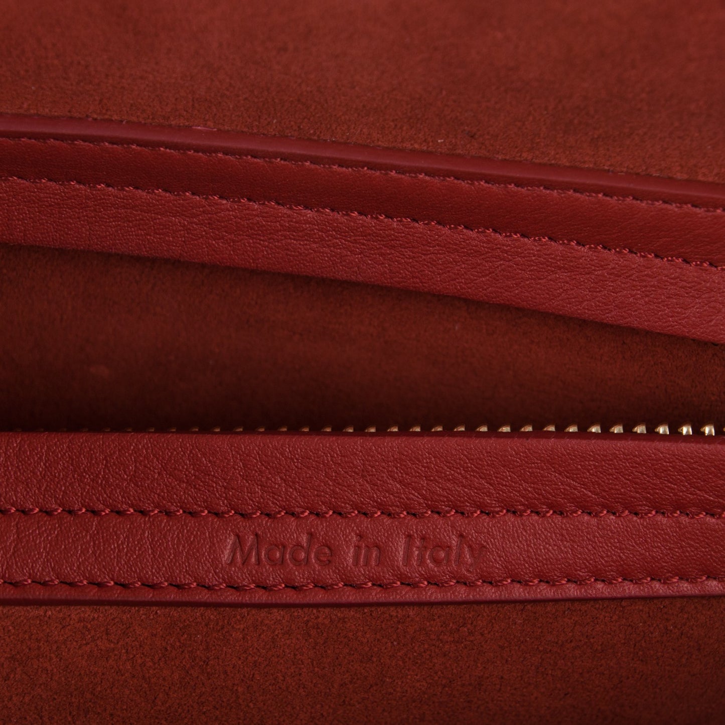 Supple Calfskin Medium Phantom Luggage Red