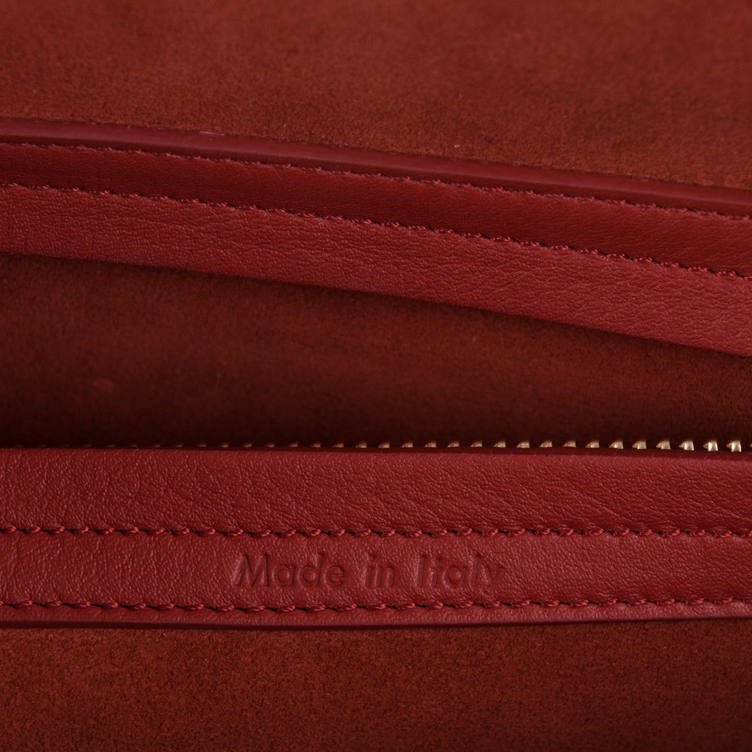 Celine Supple Calfskin Medium Phantom Luggage Red 6 of 8