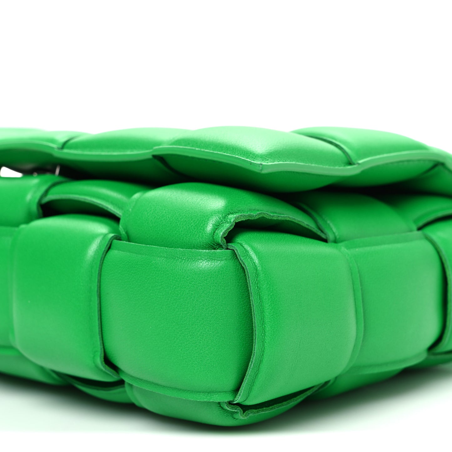 Nappa Maxi Intreccio Padded Cassette Crossbody Bag Parakeet Parakeet