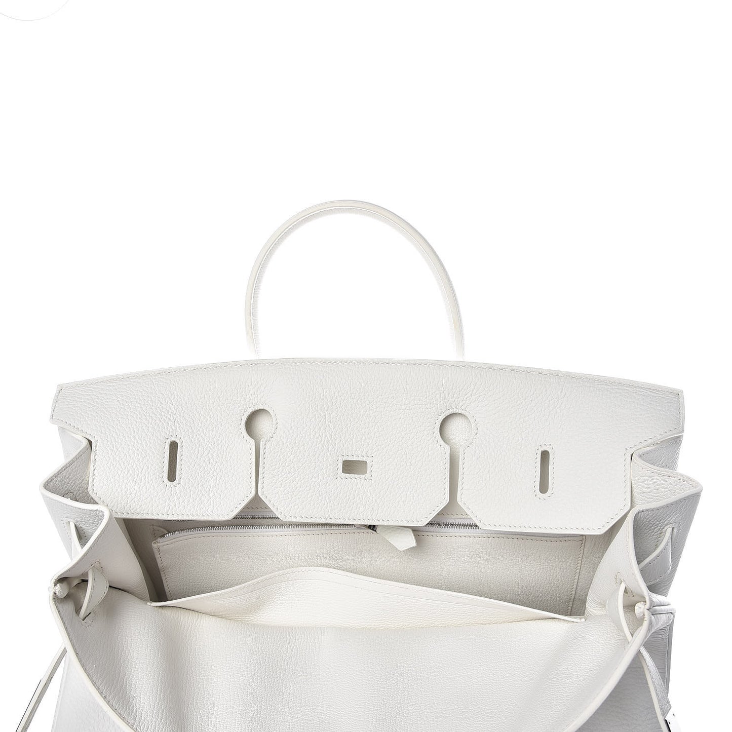 Taurillon Clemence Birkin 40 White