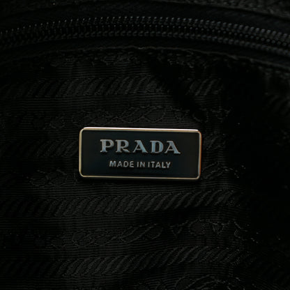 Prada Tessuto Nylon Calfskin Duffle Black 7 of 20