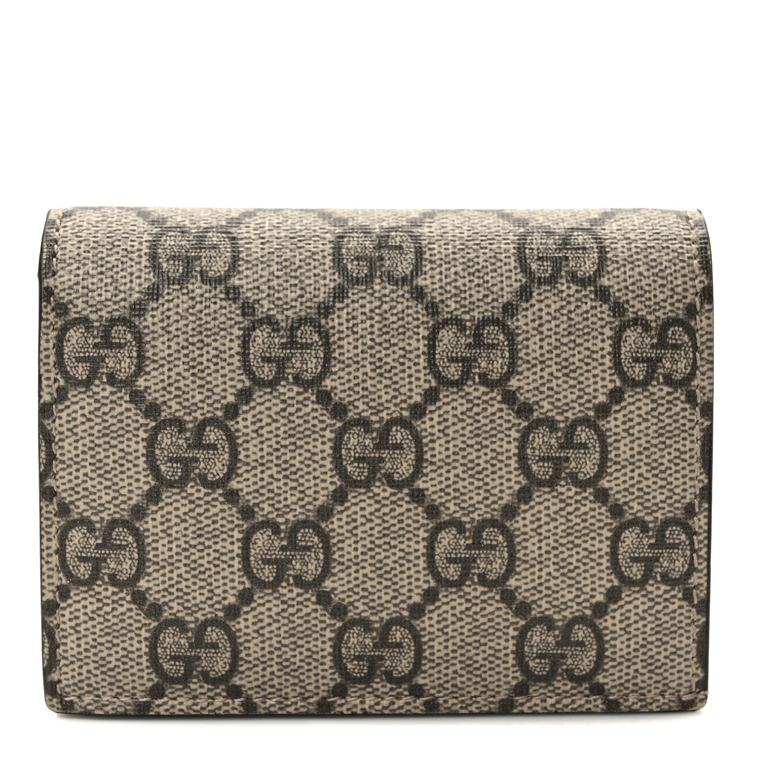 Gucci GG Supreme Monogram Card Case Beige 1 of 8