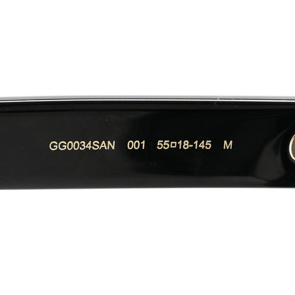 Gucci Acetate Square Frame Sunglasses GG0034SAN Black 6 of 8