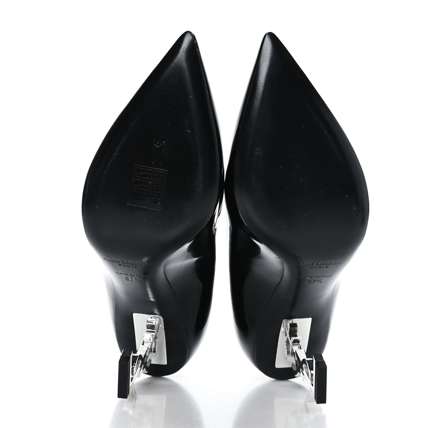Patent Calfskin Opyum 85 Pumps 37.5 Black
