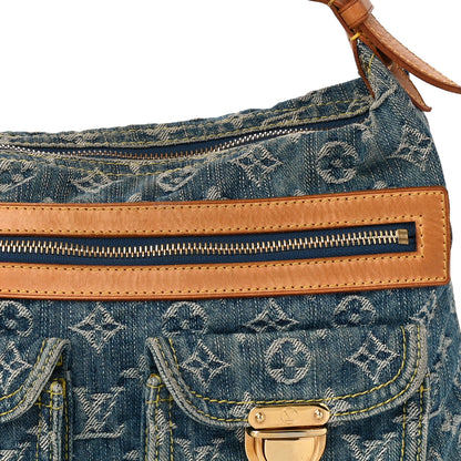 Louis Vuitton Monogram Denim Baggy PM Blue 6 of 11