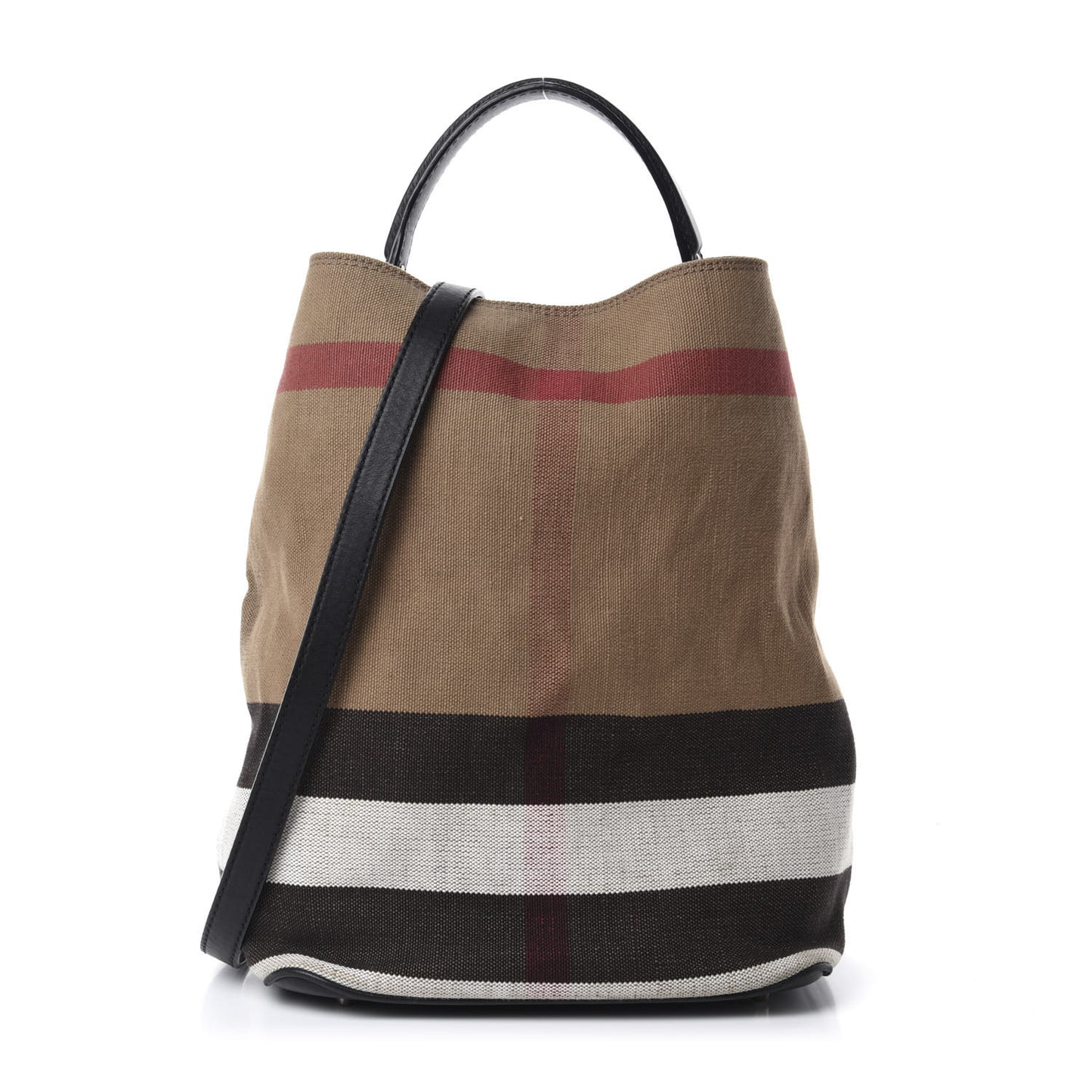 Canvas Mega Check Medium Ashby Hobo Black