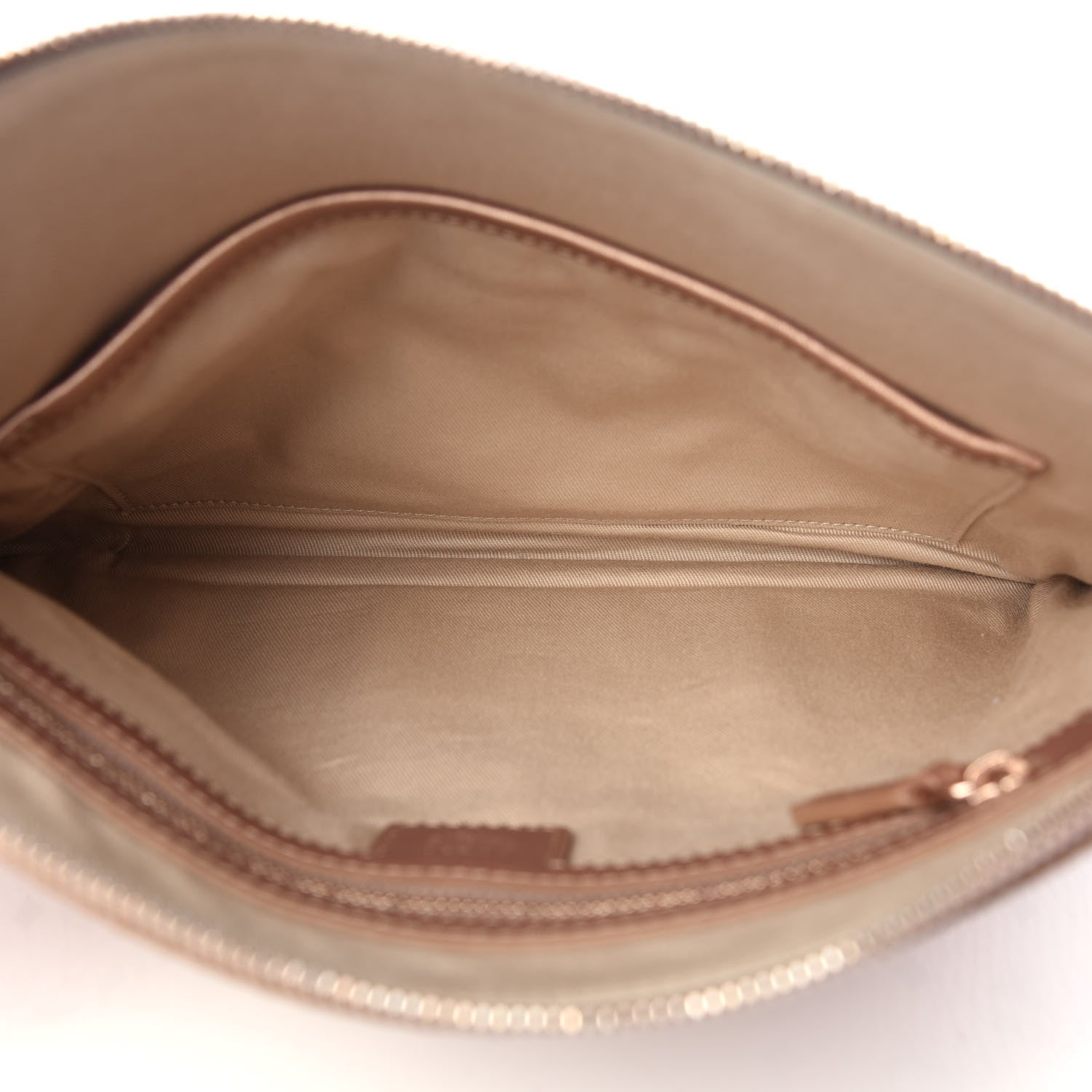 MCM Metallic Visetos Medium Crossbody Pouch Champagne 5 of 10