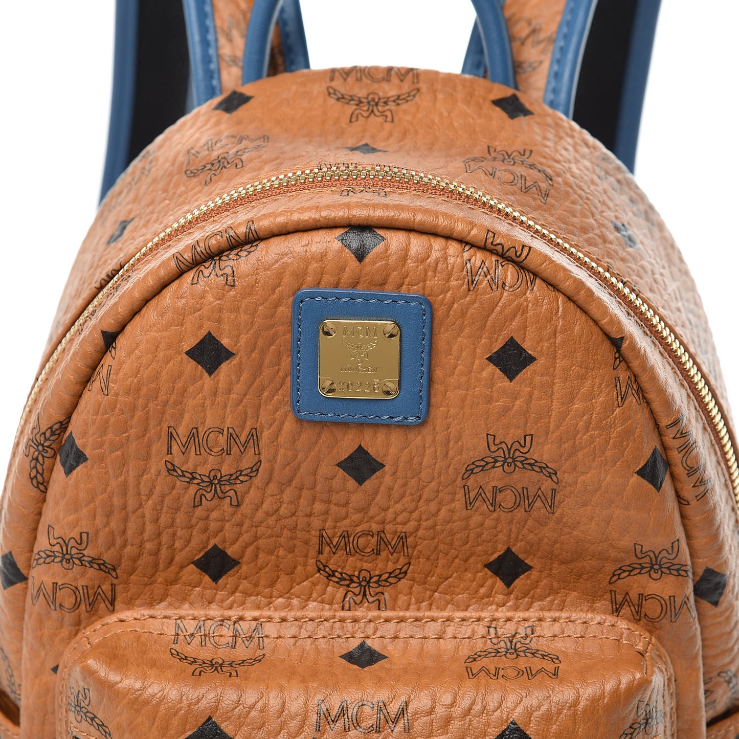 Visetos Mini Stark Backpack Cognac Slate Blue