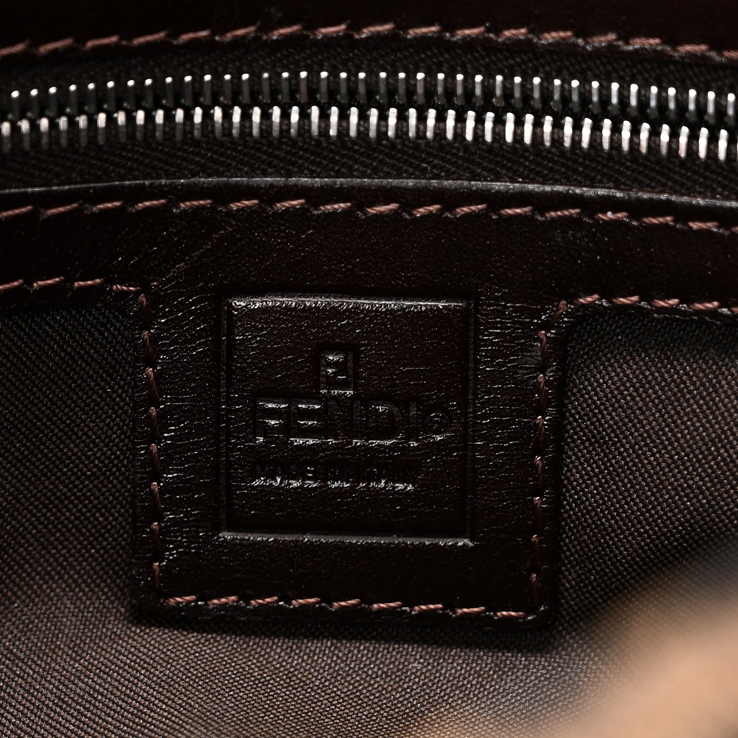 Fendi Zucca Shoulder Bag Tobacco 6 of 9