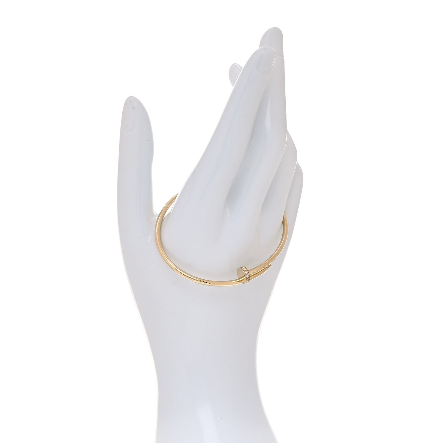 18K Yellow Gold Diamond Small Juste Un Clou Bracelet 17