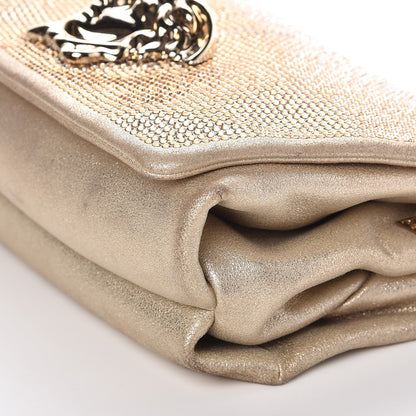 Versace Suede Crystal Medusa Sultan Evening Bag Gold 10 of 10