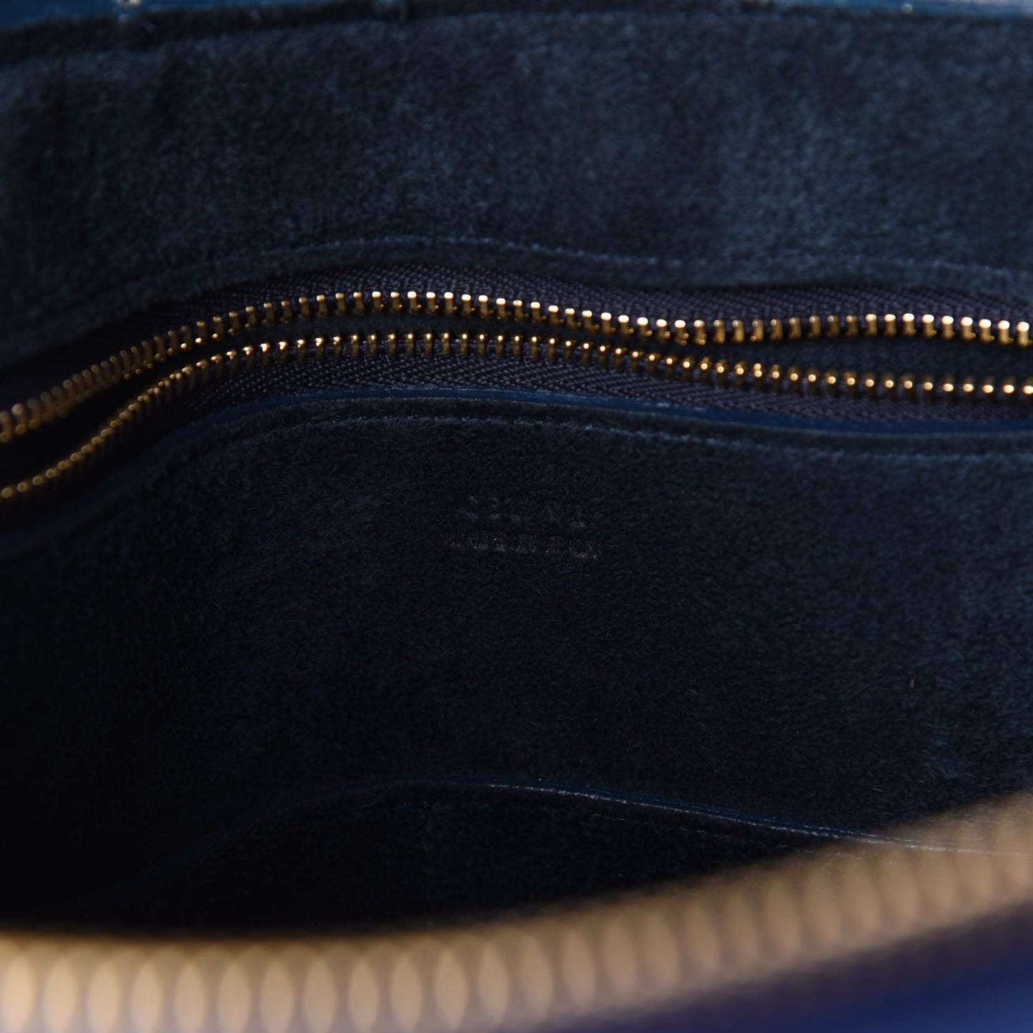 Smooth Calfskin Medium Ring Bag Indigo