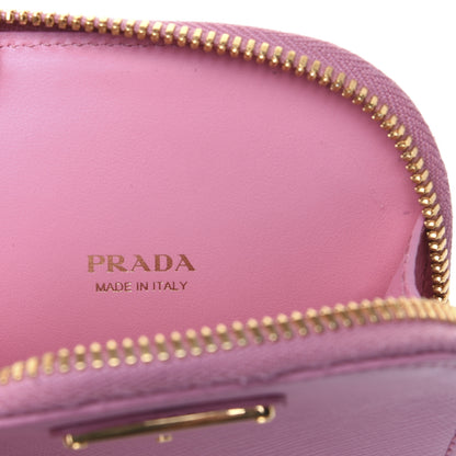 Prada Saffiano Mini Crossbody Bag Petalo 9 of 10
