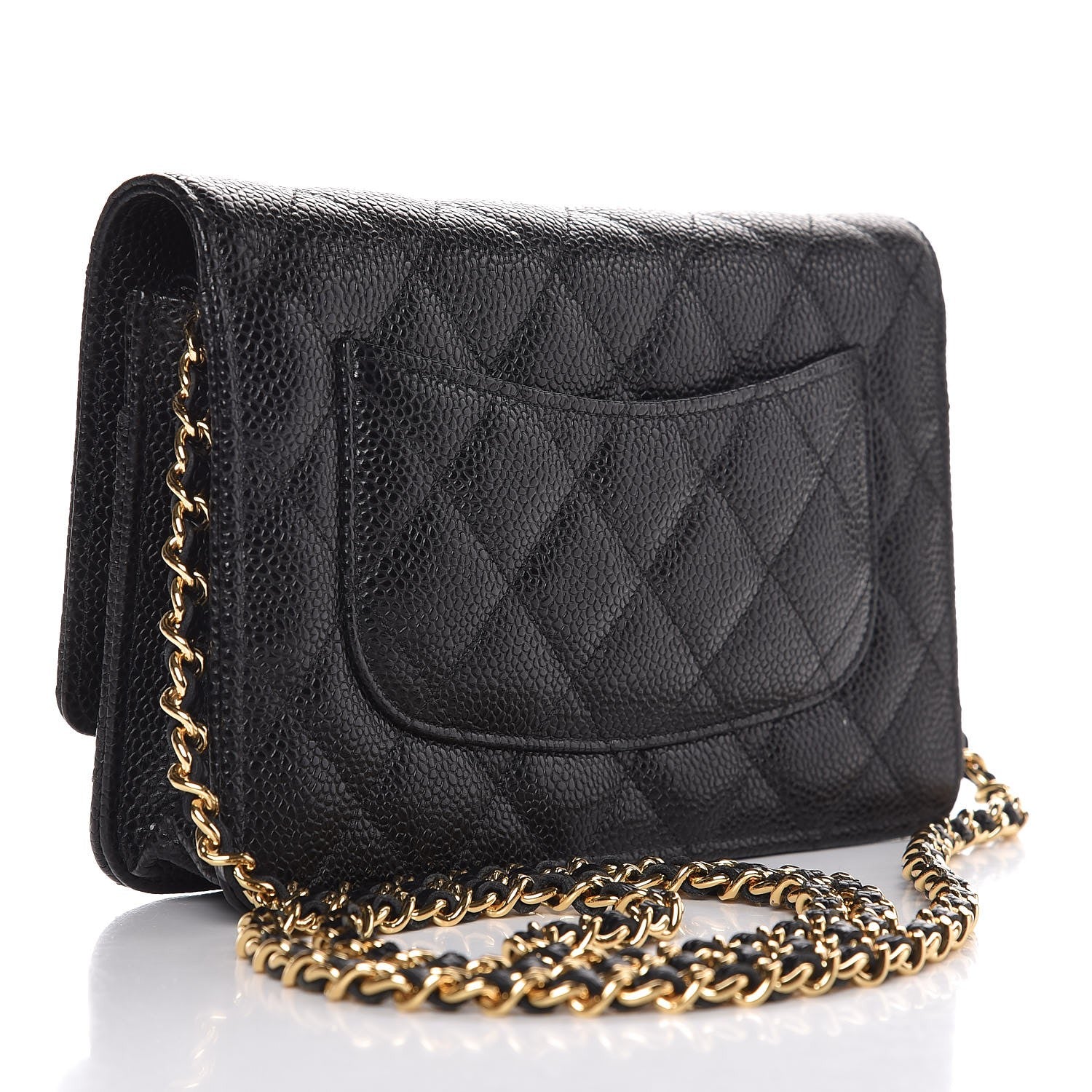 Chanel Caviar Quilted Wallet On Chain WOC Black 3 of 9