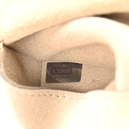 Chloe Suede Calfskin Small Faye Shoulder Bag Motty Grey 12 of 14