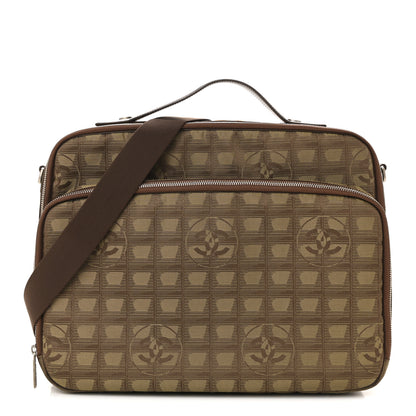 Chanel Nylon Travel Laptop Briefcase Khaki 1 of 16