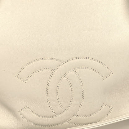 Chanel Calfskin CC Zipped Shopping Tote White 8 of 14