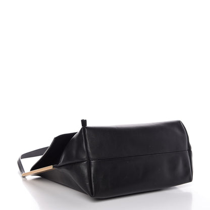 Celine Lambskin Flap Clasp Shoulder Bag Black 4 of 7