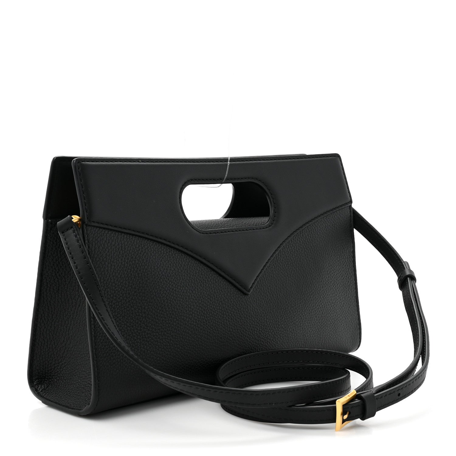 MCM Small Calfskin Diamond Tote Black Black 3 of 9