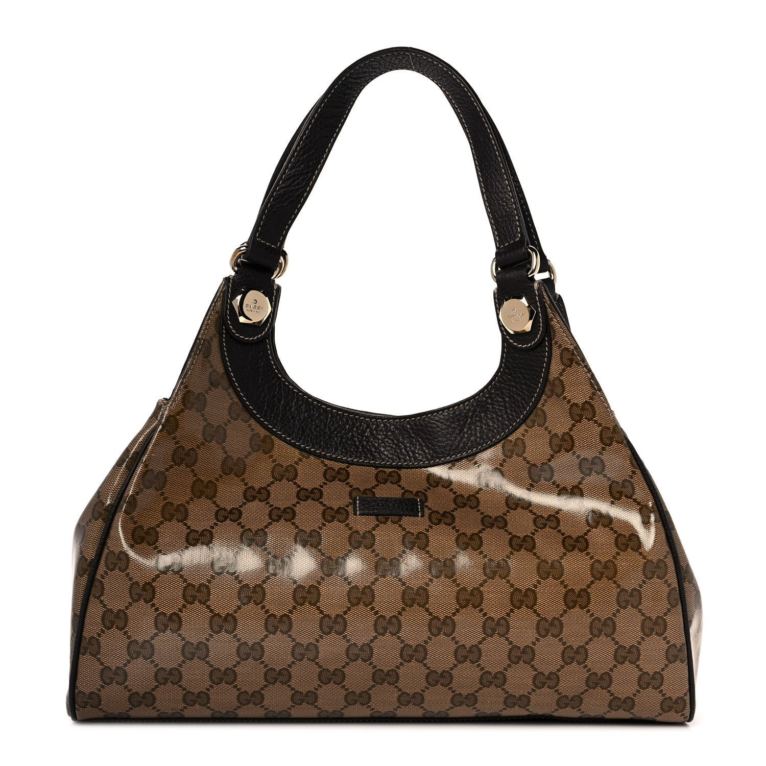 Gucci Crystal Monogram Medium Charmy Shoulder Bag Dark Brown 1 of 9