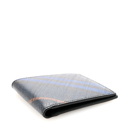 Burberry Check Hipfold Bi-Fold Wallet Midnight 4 of 6