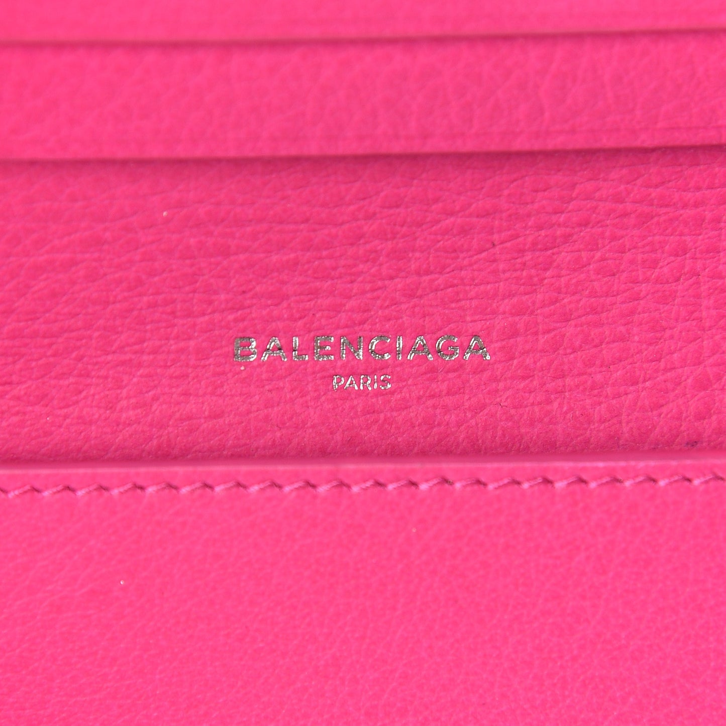 Smooth Calfskin Papier Flap Card Holder Rose Magenta