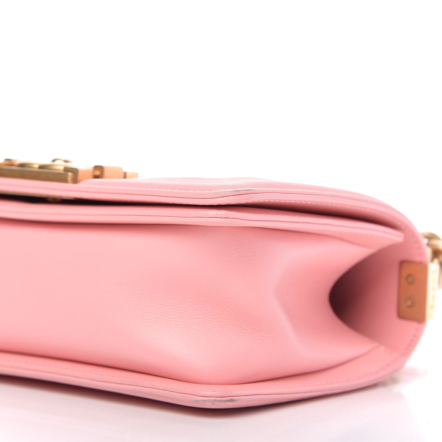 Chanel Calfskin Chevron Embroidered Small Boy Flap Pink 7 of 11