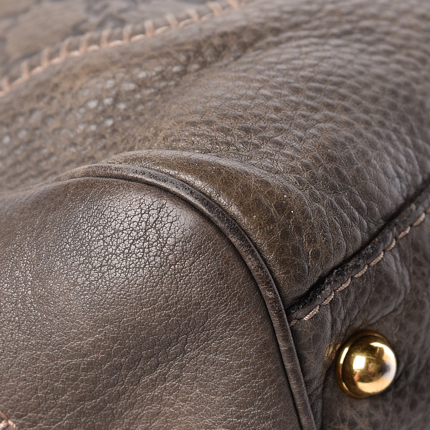 Guccissima Large New Pelham Shoulder Bag Grey
