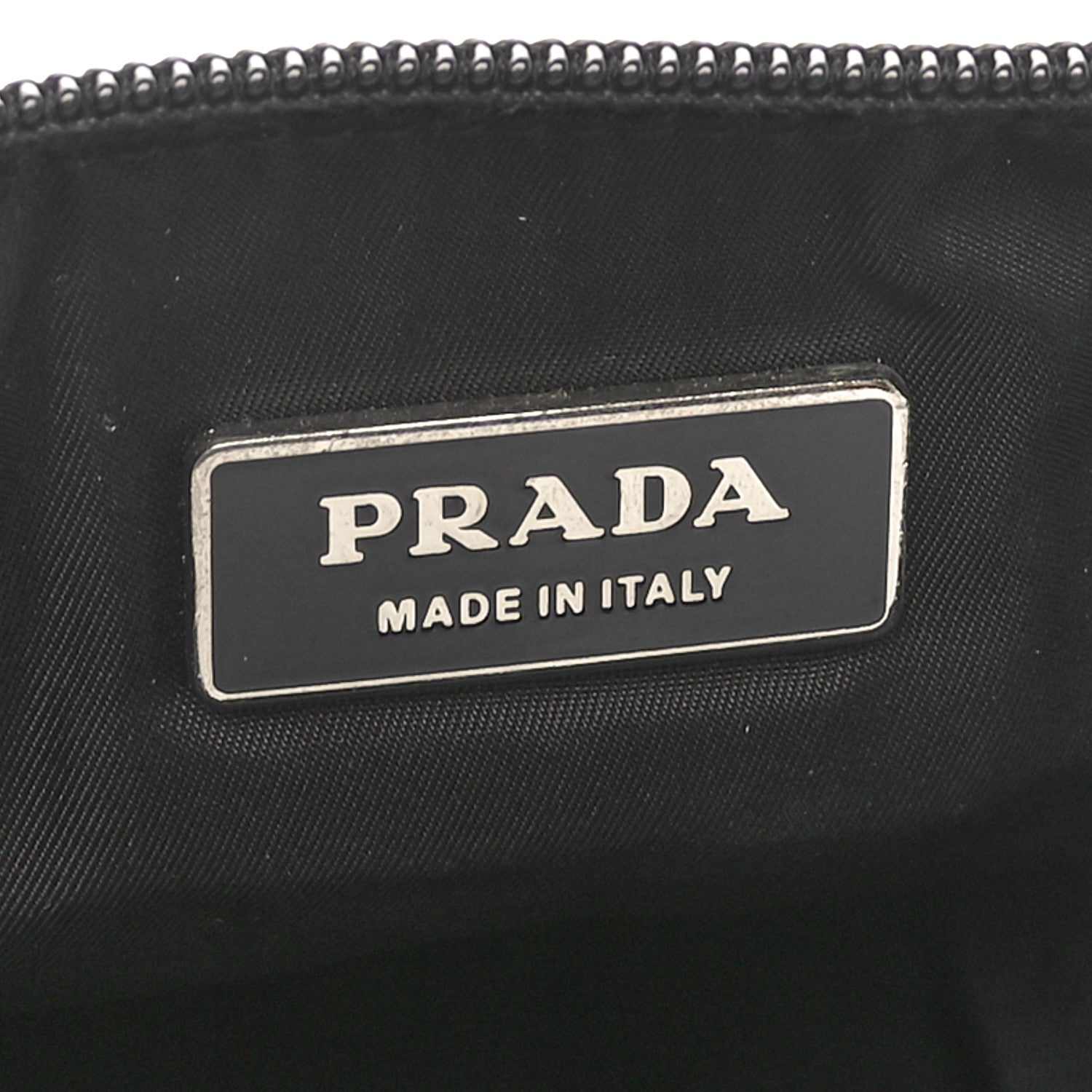 Prada Nylon Metal Triple Pocket Belt Bag Black 6 of 9