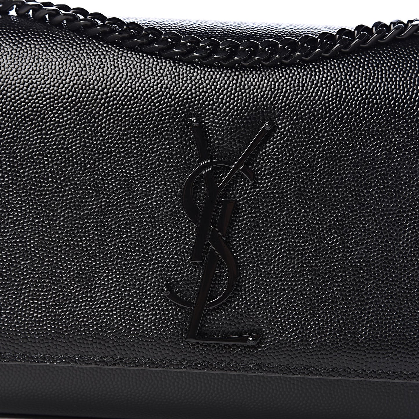 Grain De Poudre Small Monogram Kate Satchel Black