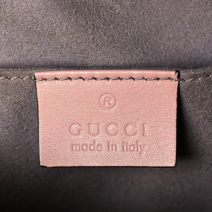 Gucci Calfskin Matelasse Small GG Marmont Chain Shoulder Bag Perfect Pink 6 of 17