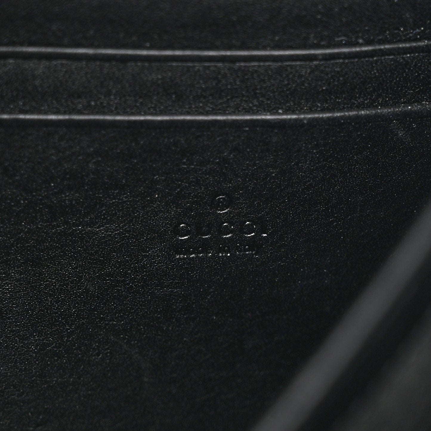 Calfskin Matelasse GG Marmont Chain Wallet Black