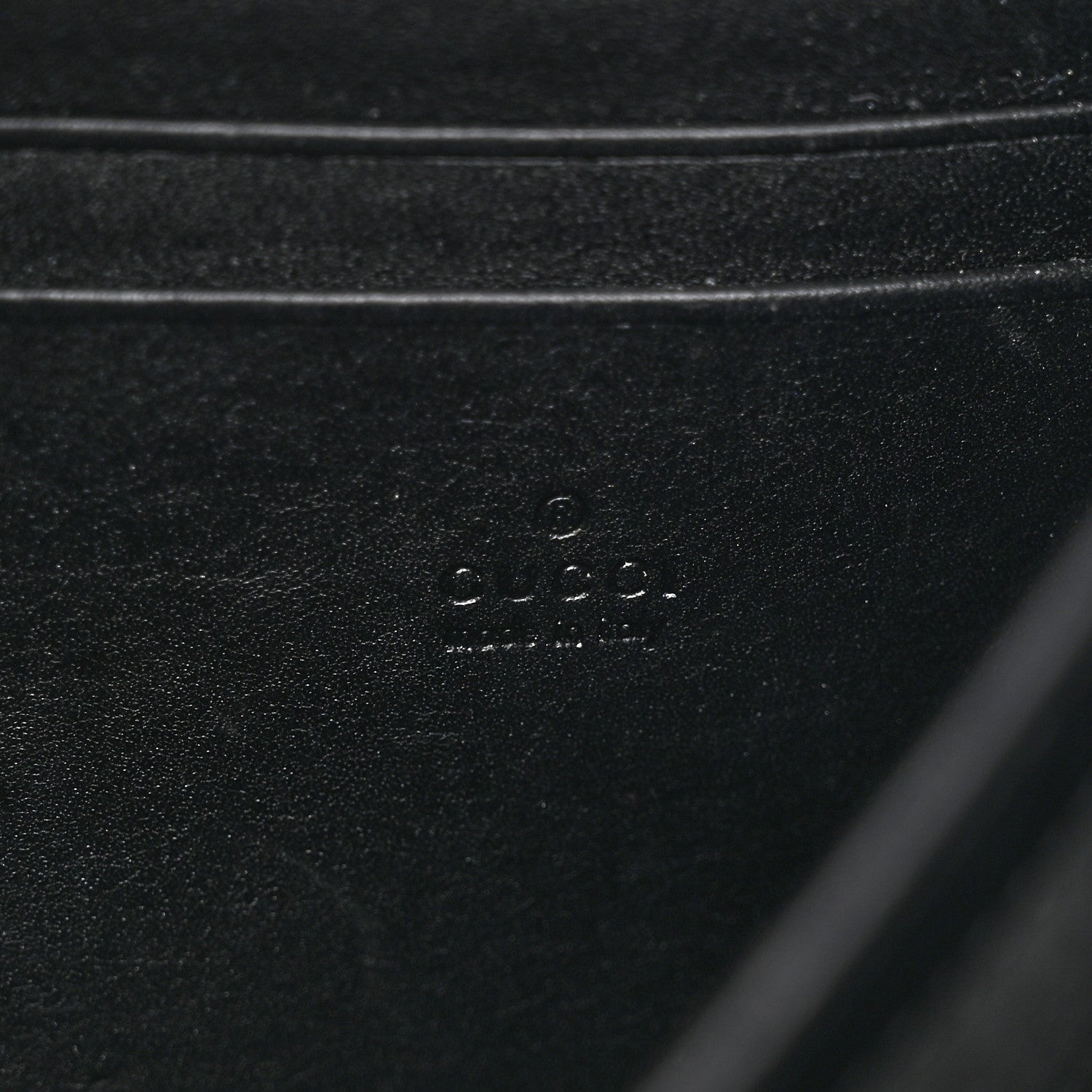 Gucci Calfskin Matelasse GG Marmont Chain Wallet Black 6 of 14