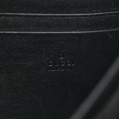 Gucci Calfskin Matelasse GG Marmont Chain Wallet Black 6 of 14