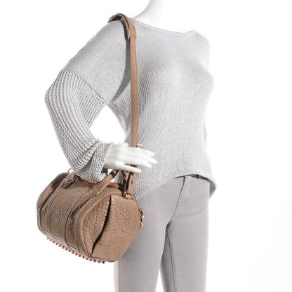 Alexander Wang Pebbled Lambskin Rockie Latte Rose Gold Hardware 4 of 15