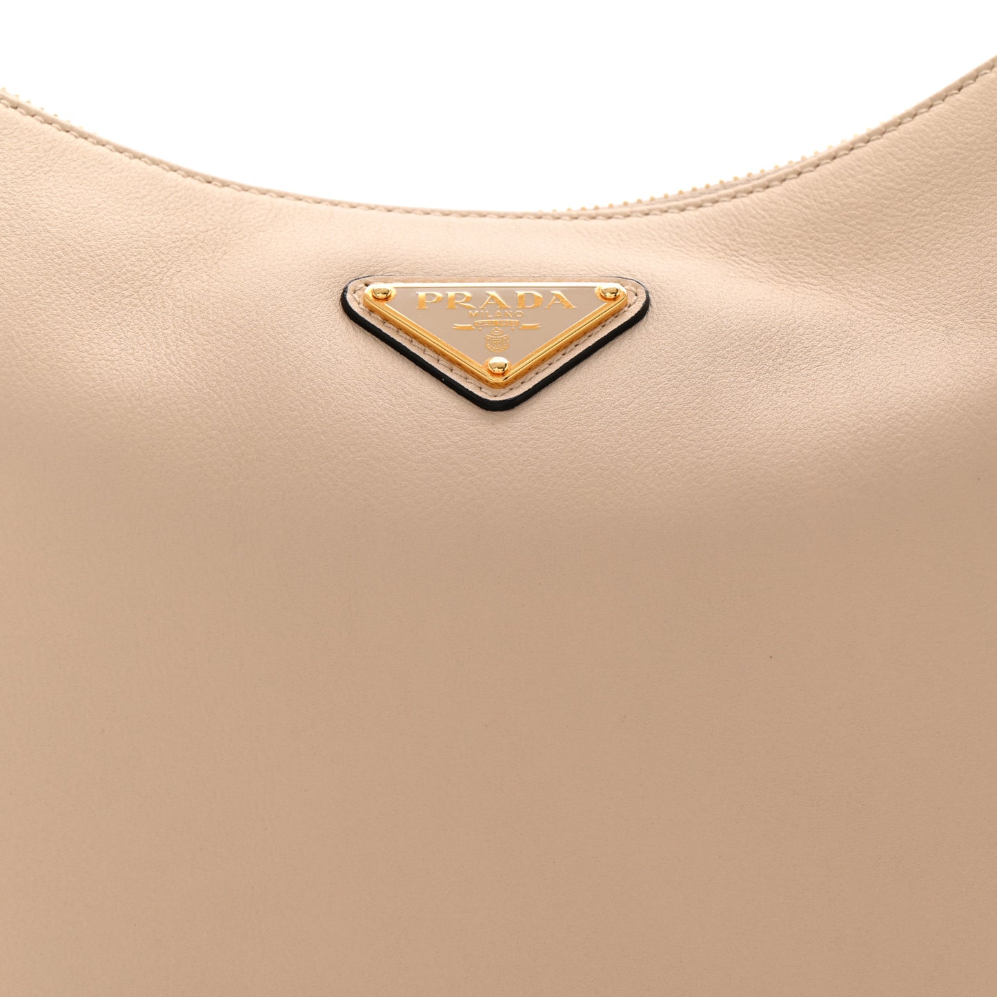 Soft Calfskin Large Aimée Shoulder Bag Travertine