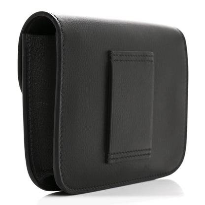 Hermes Evergrain Lizard Constance Slim Wallet Black 4 of 10